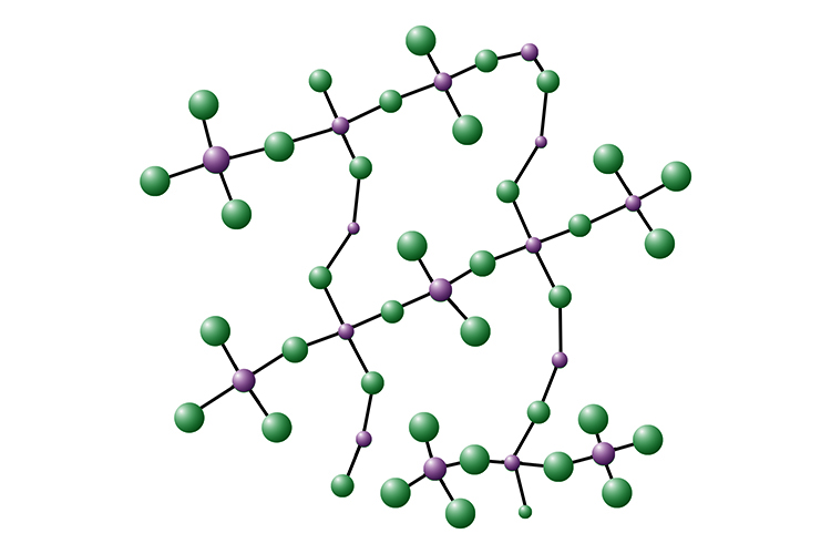 image of the structure of silicone dioxide